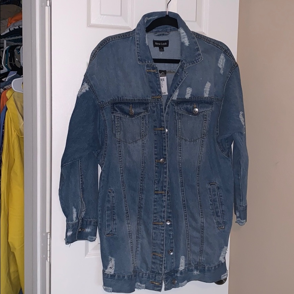 Oversized jean jacket